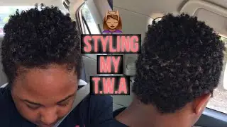 How I Style My TWA & Define My Curls