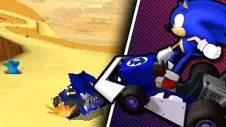 Sonic in Mario Kart DS Deluxe Rom Hack - Cheese Land [GBA]