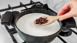 Просто добавьте гвоздику в кипящее молоко! Вы будете поражены! рецепт за 5 минут
