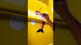 Amazing Street Artist Paints MASTERPIECE on Vintage Truck?#viral #art #shorts #trending