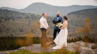 Romantic Vows at Black Balsam Knob | Elope Outdoors | Anisha + Andy