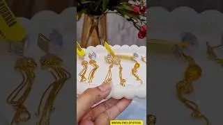 latest Gold earrings designs for daily use #shorts​ #viralshorts​ #shortsfeed​ #earrings​lightweight