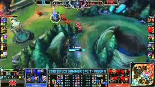 Elements vs Fnatic   League Of Legends EU LCS 2015 Summer W8D2