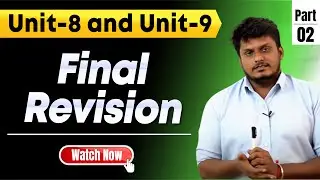Unit 8 and Unit 9'- Important questions For TNPSC Exam ,Final Revision | Mock Test series | Part-2