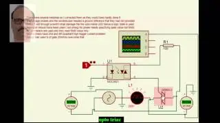 Triac & Opto coupler interface problem in Proteus Simulation
