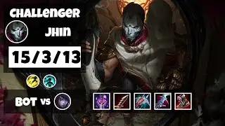 Jhin 11.18 Gameplay Challenger Replay Bot Lane - S11 (15/3/13) - KOREAN