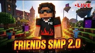 Minecraft friends SMP 2.o P4z is live #minecraft #shortslive  #minecraftlive