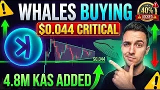 KASPA BREAKING: 40% Supply Locked + Whale Accumulation | KAS Price Analysis
