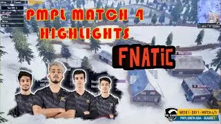 fnatic win 4th match| tsm - entity kill domination| chicken dinner|day 1 match 4th| pmpl highlight|