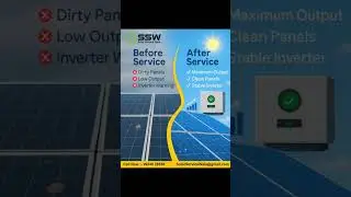 🔧 Before vs. After Solar Service &ndash; The Clear Difference! ☀️ Contact Number - 99246 26168