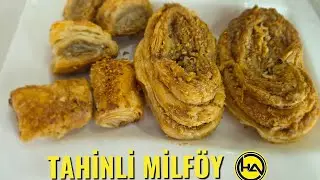 TAHİNLİ CEVİZLİ MİLFÖY ATIŞTIRMALIK ! TATLI KRİZLERİNE ACİL ÇÖZÜM🥞