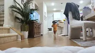 Practice for Glass Holding Competition | 1 year old | Dhyansuniverse