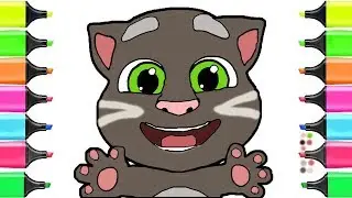 Talking Tom 2 Learn Colors and Teaching How to Draw Education & Learning