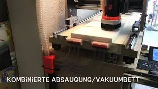 P2 CNC kombiniertes Vakuumbett / Absaugung