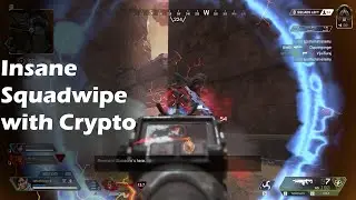 Insane Squad-wipe with crypto  |  SetuChhaya_YT  |  APEX LEGENDS SEASON 10.
