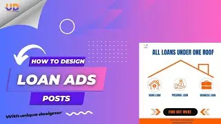 Creating Eye-Catching Bank Loan Ads: Design Tutorial in Canvas @imdesignerpratik.