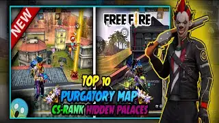 TOP 10 PURGATORY MAP HIDDEN PLACES FOR CS RANK || cs rank tips and tricks | without friends