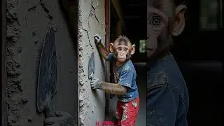 🥹monkey struggle story 😭😔