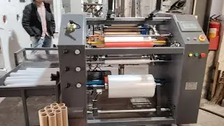 Good Price Full Automatic Stretch Film Rewinder Machine, High Capacity Stretch film Rewinder Machine