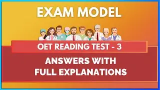OET READING TEST - 3 | MIHIRAA
