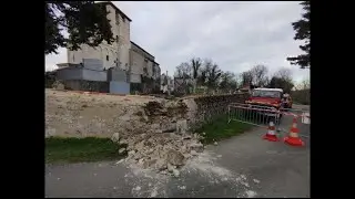 Lot-et-Garonne: A heavy goods vehicle destroys two buildings after forcing its way through the vi...