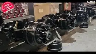 LUEN axles in production #axle  #trailers  #semi-trailer #trailer parts #parts
