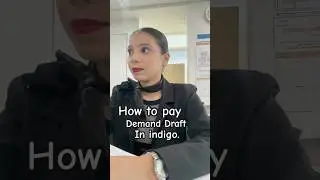 Demand Draft In Indigo How to pay✈️#indigoairlines #cabincrew #cabincrewcareer #flightattendant