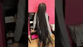 Small Knotless Braids Knee length