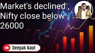 Market's declined,Nifty close below 26000... Share Market Daily Updates | 08 Dec 2025 | Stock Market