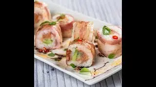 Bacon and Avocado Sushi Rolls