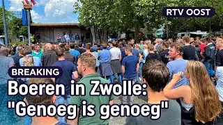 KIJK TERUG | boerenprotesten bij het provinciehuis in Zwolle | RTV Oost