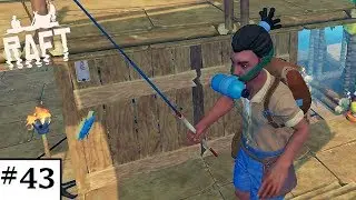 Raft: Ep 43: Crafting the Backpack and a Helmet!