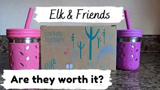ELK & FRIENDS STAINLESS STEEL STRAW CUP || Eco Kids Tumblers