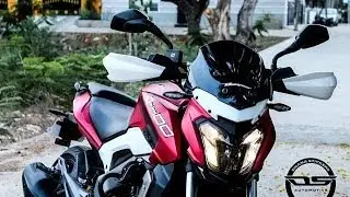 Bajaj Dominar 400 Modified | Custom Wrap In Matte Red And White | Looking Unique And Styli