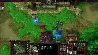 Warcraft III Champions: Gabzo (Orc) vs hisisters (Night Elf)