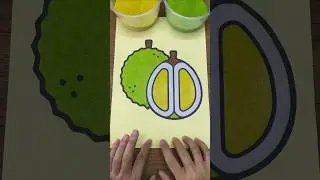 [ ASMR ] Sand Painting Durian #sandasmr #satisfying #relaxing #short #sandpainting #painting