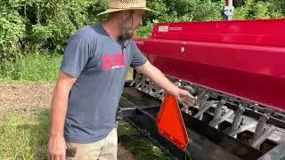 Jonathan Hoop plants a food plot with the Kasco Plotter&rsquo;s Choice Seed Drill