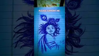 #krishna #new #art #trending #shorts #viral #video #penart