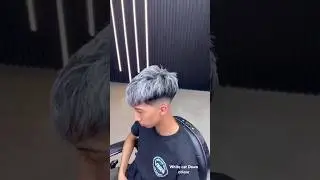 fade hair cutting hair style green #hairstyle #barbershop #colour #cat #haircut