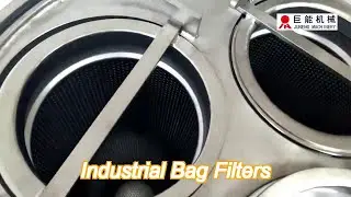 dl4p2s stainless steel vertical industrial bag filters with pp filter bag