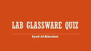 Lab Glassware Quiz