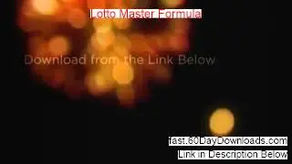 Lotto Master Formula Free of Risk Download 2014 - IMMEDIATE DOWNLOAD