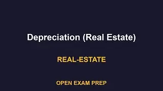 What is Depreciation (Real Estate)? | REAL-ESTATE-SALESPERSON Exam Prep