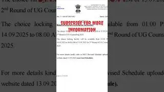 Attention Candidates! new mcc notice ! Choice filling date extended #mcc #neetcounselling2025