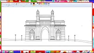 How to draw Gateway of India - Learn By Art