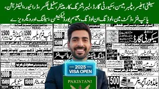 Gulf Countries Job Visas 2025 | Plumber, Electrician, Driver, Labor, Carpenter, Safety Officer More
