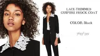 Zara Summer Collection 2017 - LACE TRIMMED GUIPURE FROCK COAT