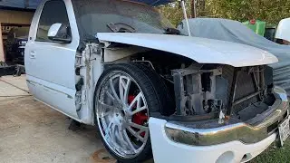 Мой GMC SIERRA с одинарной кабиной, заправляющий 28-дюймовые FORIGATOS, я закрываю все шоу.
