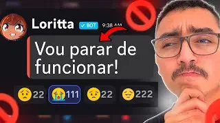 O DISCORD BANIU O CRIADOR DA LORITTA! FIM DO BOT!?