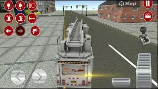 Fire Truck City Rescue Simulator - 911 US Emergency Fire Truck Driving 3D - Android Gameplay